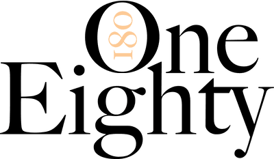 180 Mansion Text Logo